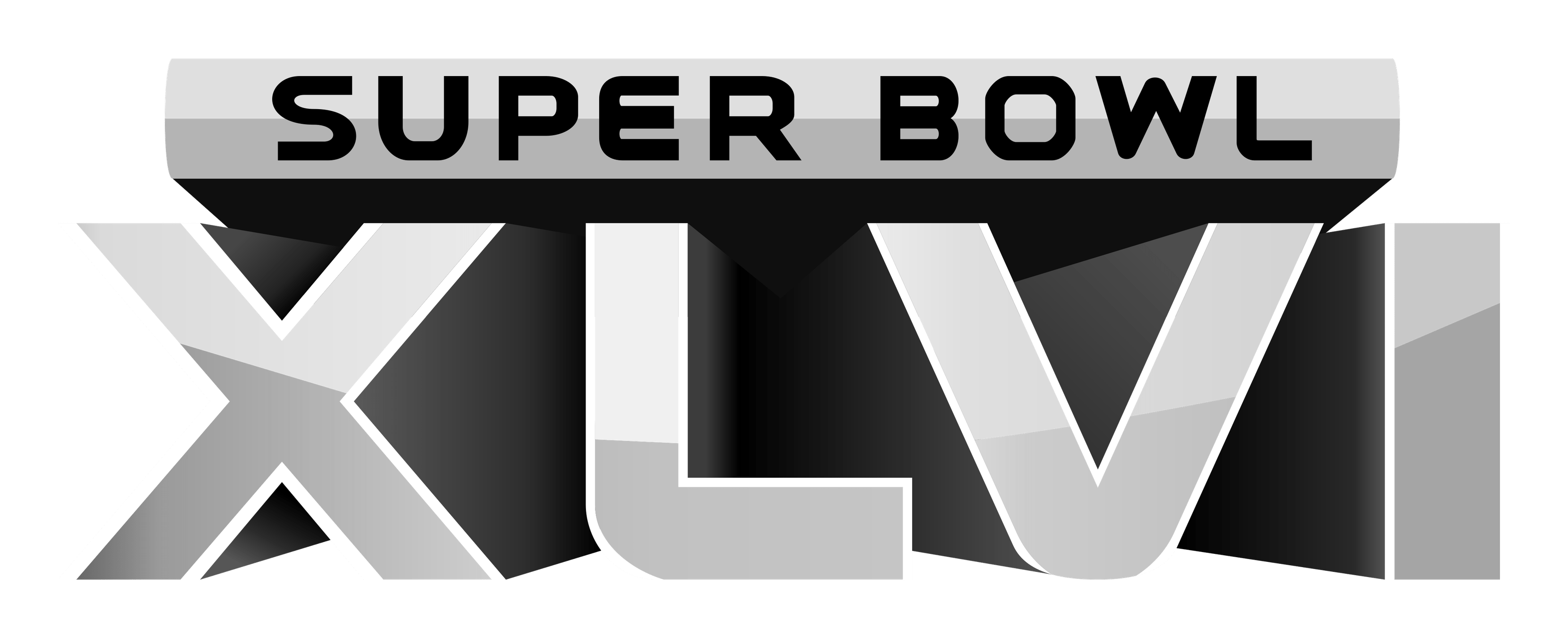 2012 Super Bowl logo on a transparent background