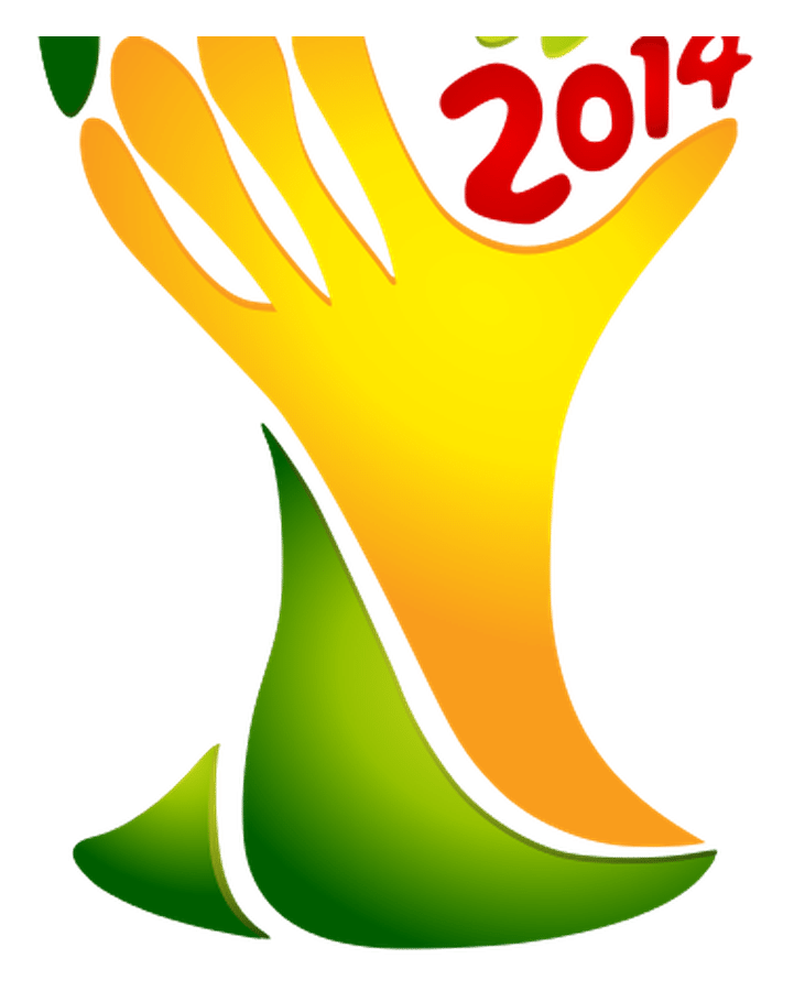 2014 World Cup logo on a transparent background