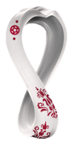 2022 World Cup logo, monochrome version, on a transparent background