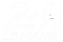 24 le Mans logo, white version, on a transparent background