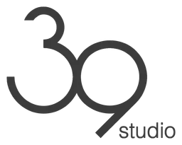 39 logo, black version, on a transparent background