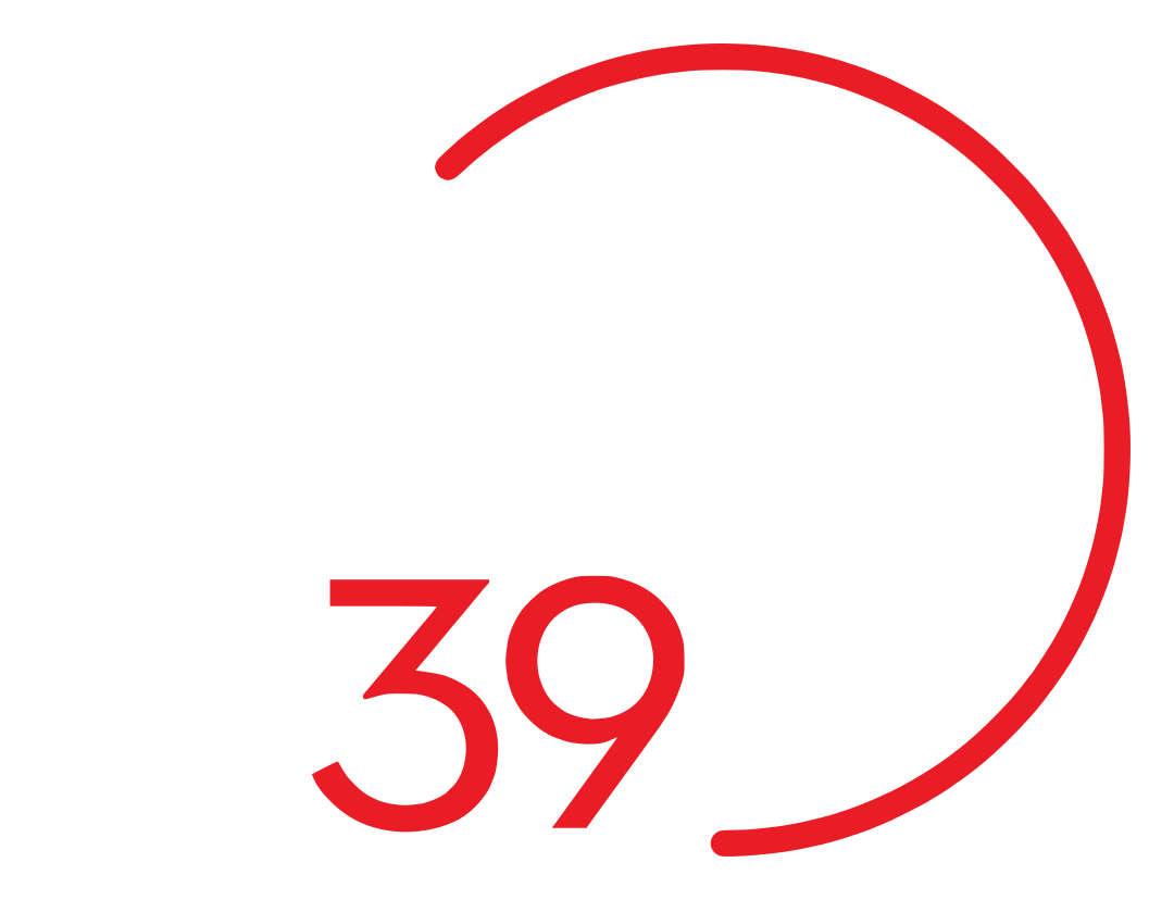 39 logo on a transparent background