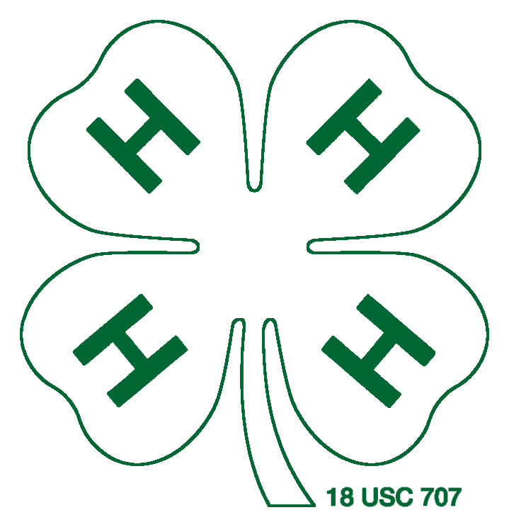 4 H logo, icon version, on a transparent background
