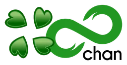 4chan logo, horizontal version, on a transparent background