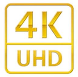 4k logo, icon version, on a transparent background