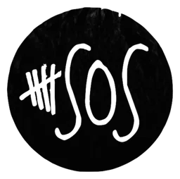 5sos logo, black icon version, on a transparent background