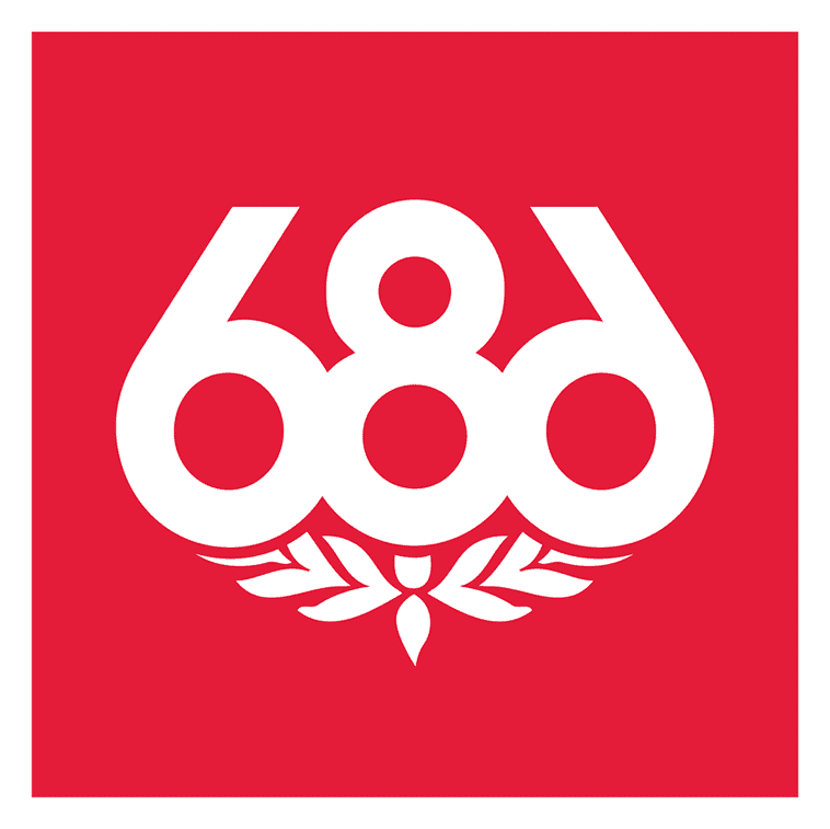 686 logo on a transparent background