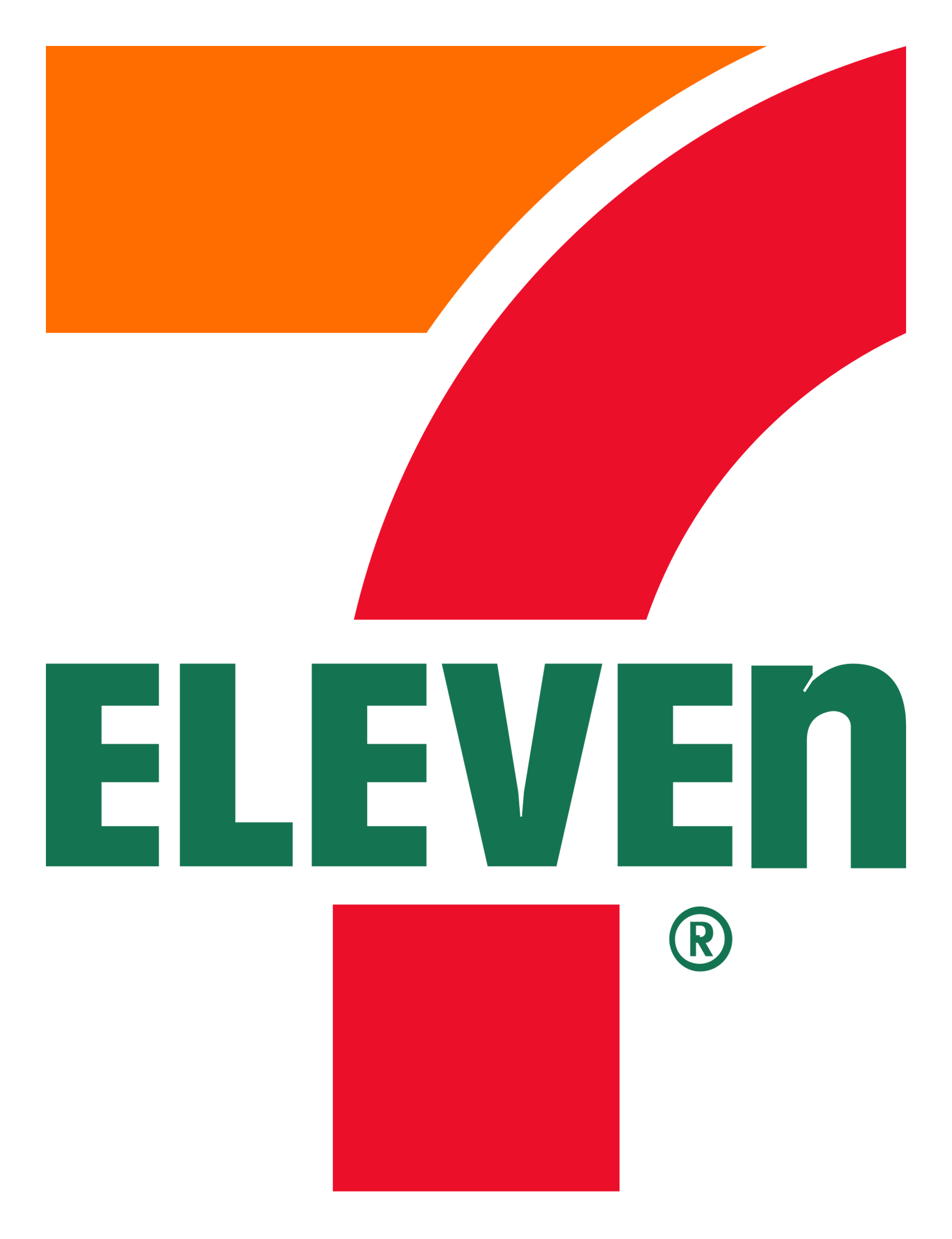 7 Eleven logo on a transparent background