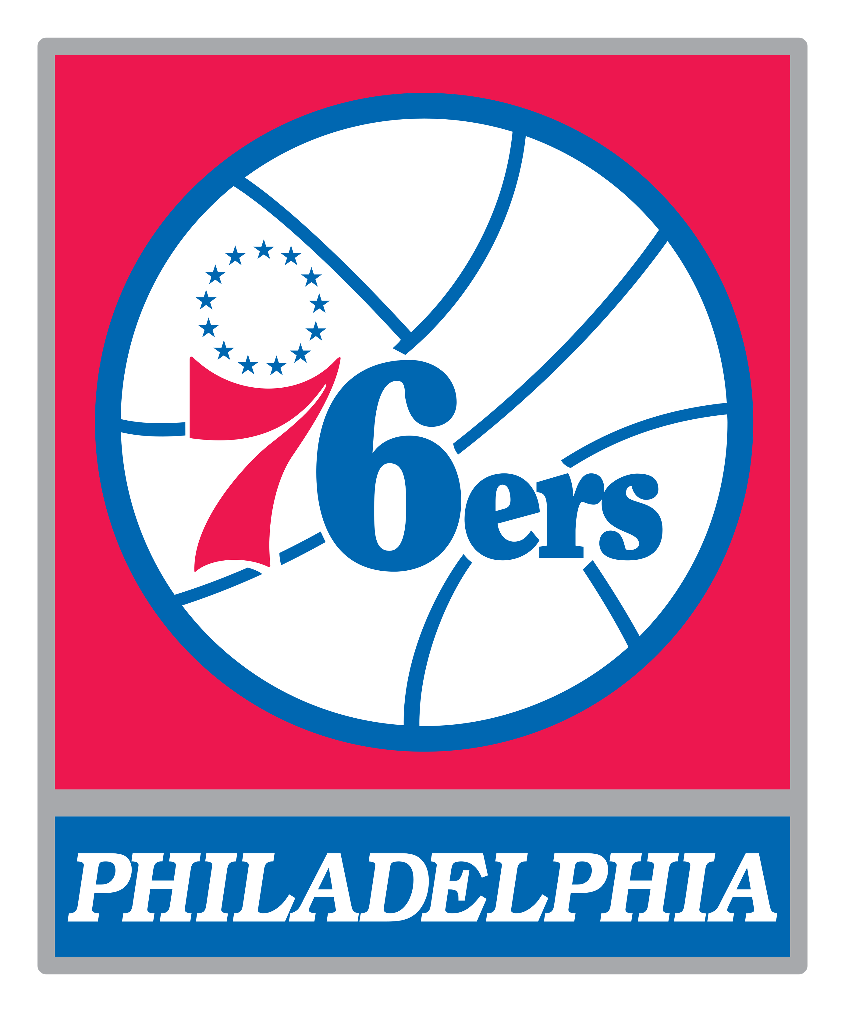 76ers logo on a transparent background
