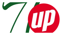 7up logo, horizontal version, on a transparent background