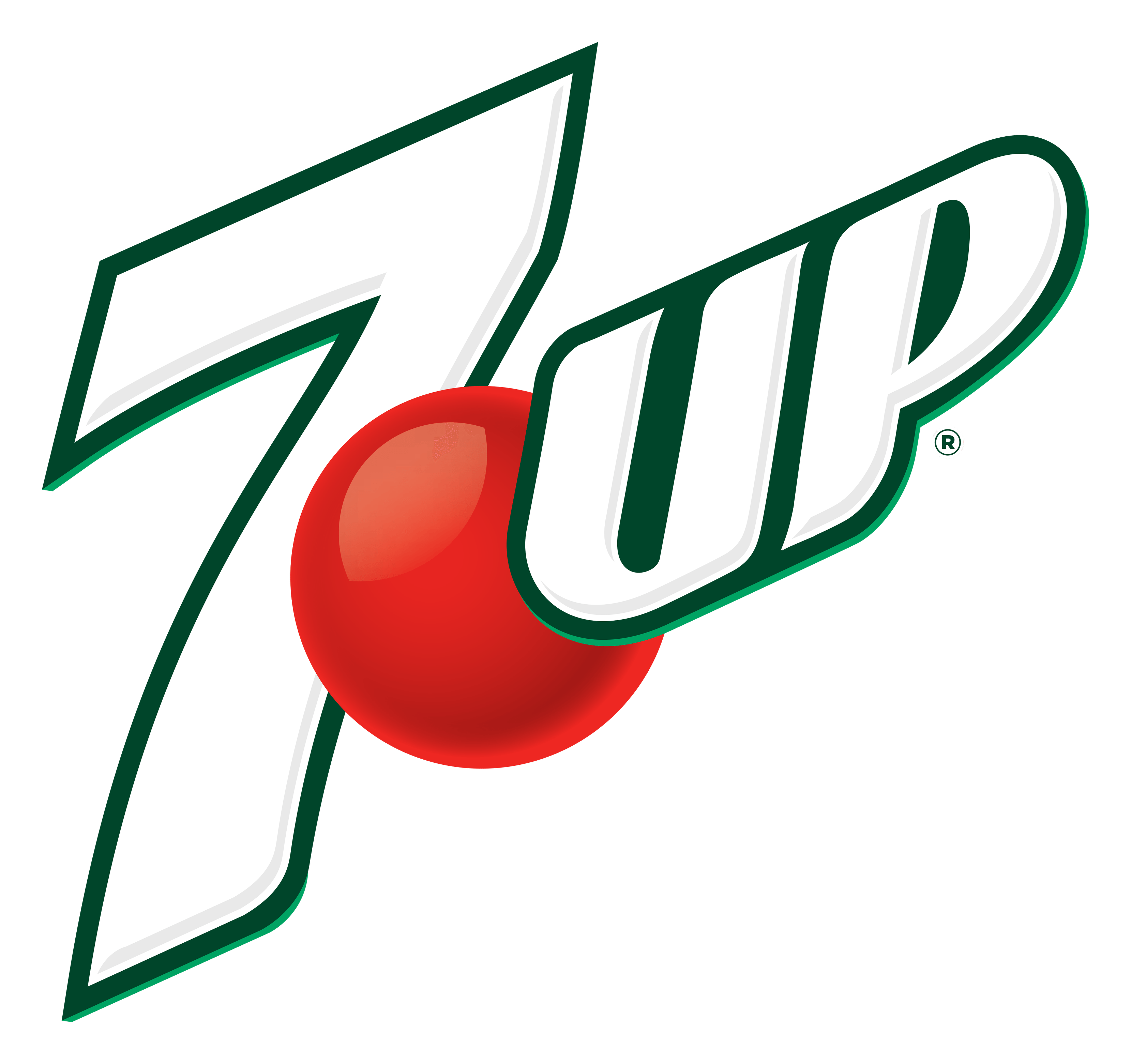7up logo on a transparent background