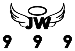 999 logo, black version, on a transparent background