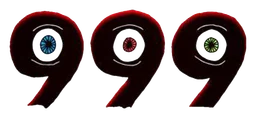 999 logo, horizontal version, on a transparent background