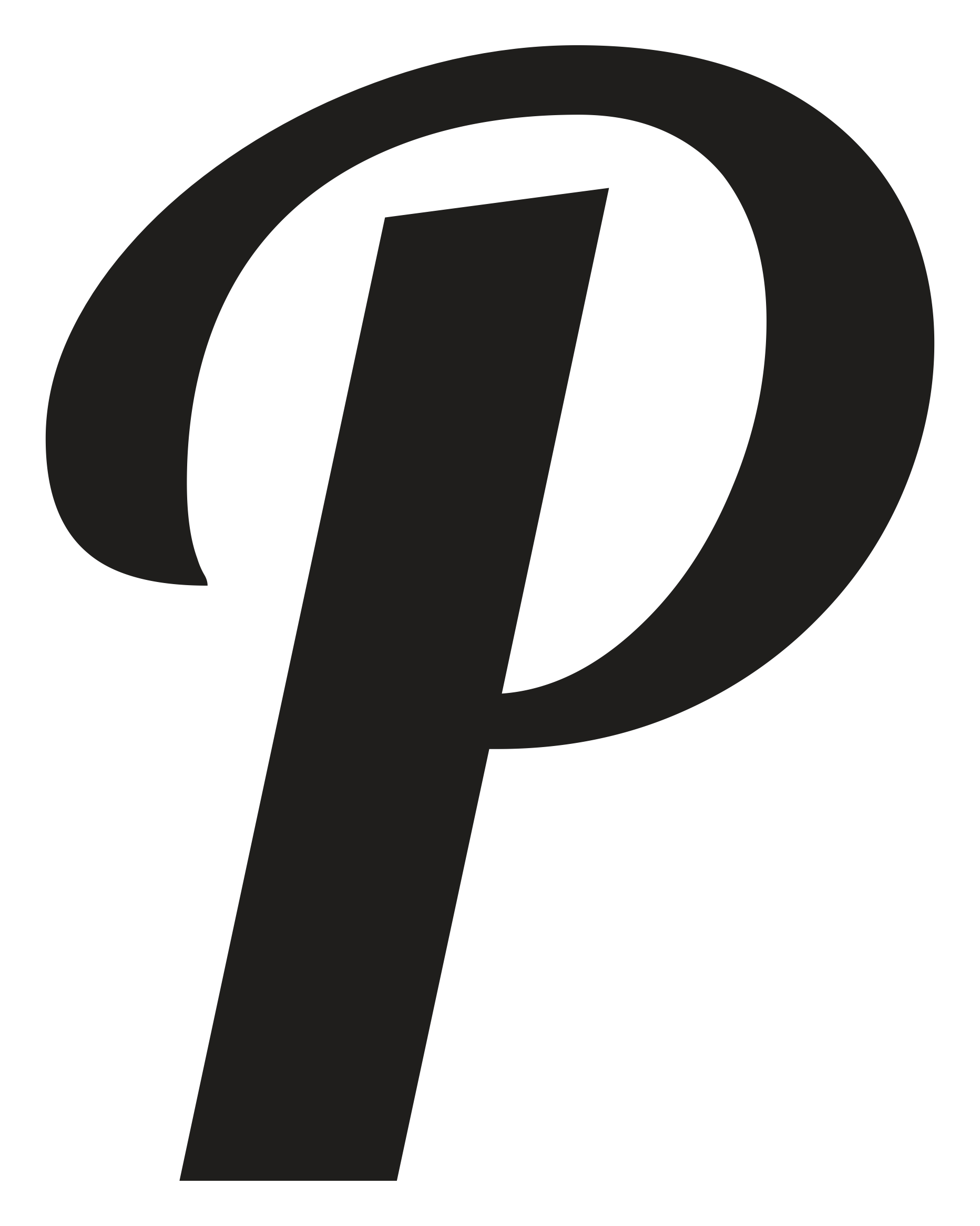 A and P logo, black version, on a transparent background