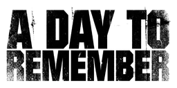A Day to Remember のロゴ、ブラックバージョン（背景透過）