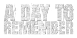A Day to Remember のロゴ、ホワイトバージョン（背景透過）