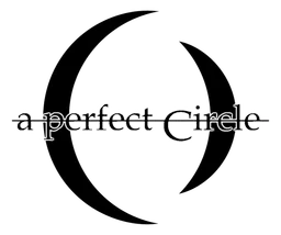 A Perfect Circle logo, black icon version, on a transparent background