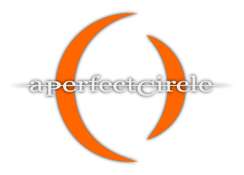 A Perfect Circle logo on a transparent background