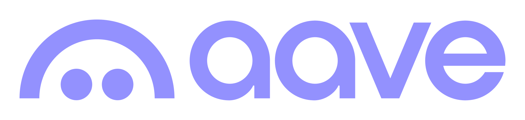 Aave logo on a transparent background