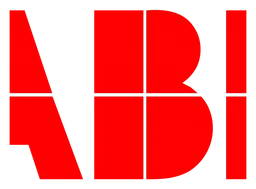 Abb logo, horizontal version, on a transparent background