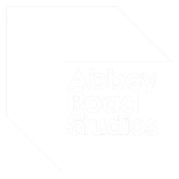 Abbey Road Studios logo, white icon version, on a transparent background