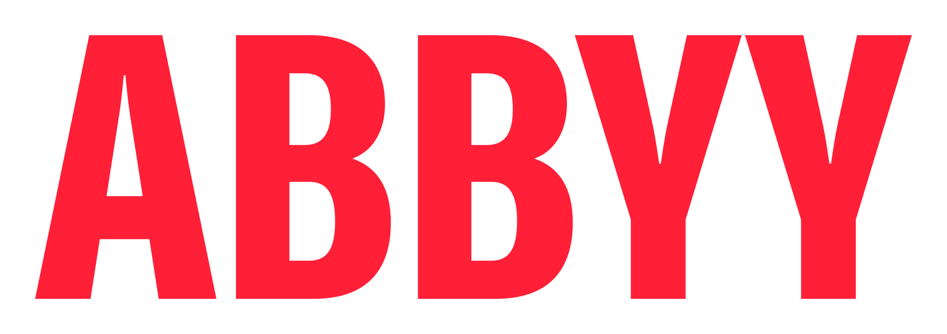 Abbyy logo on a transparent background