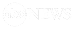 ABC News のロゴ、ホワイト ロゴタイプバージョン（背景透過）