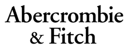 Abercrombie and Fitch logo, black wordmark version, on a transparent background