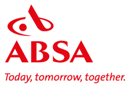 Absa logo, horizontal version, on a transparent background
