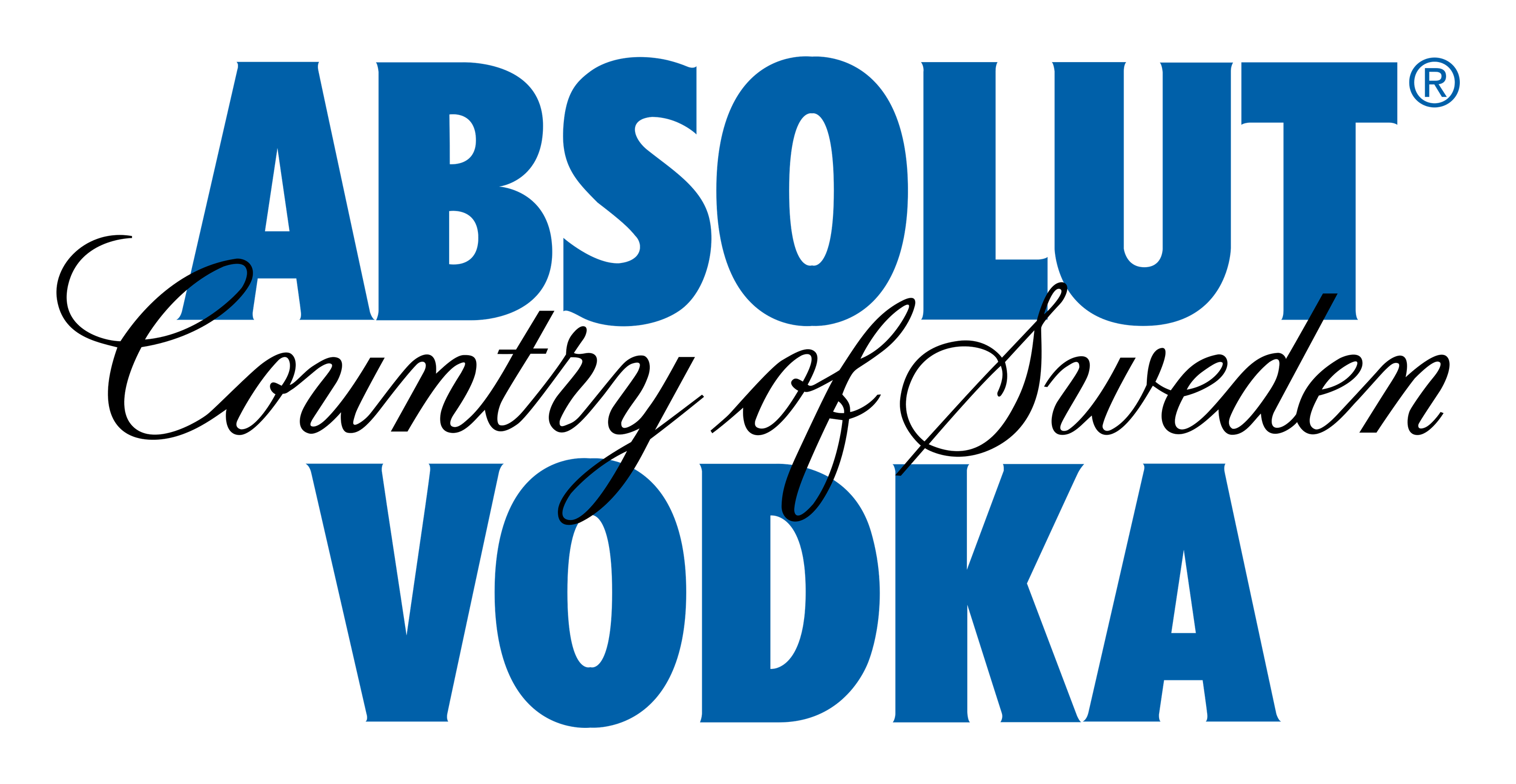 Absolut Vodka logo on a transparent background