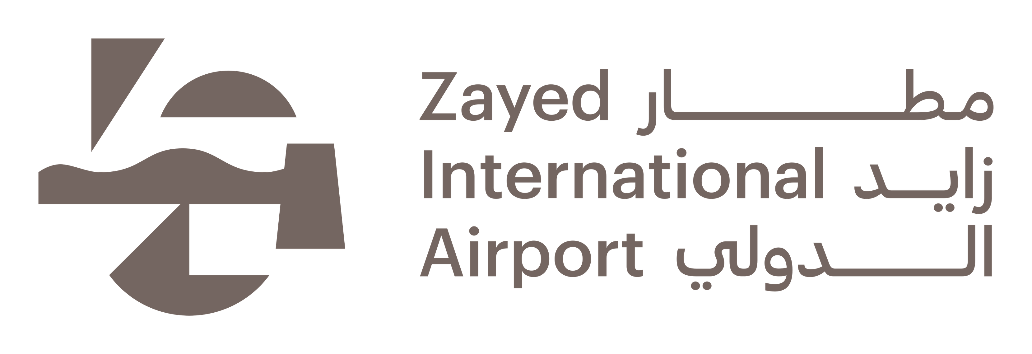 Abu Dhabi Airport logo on a transparent background