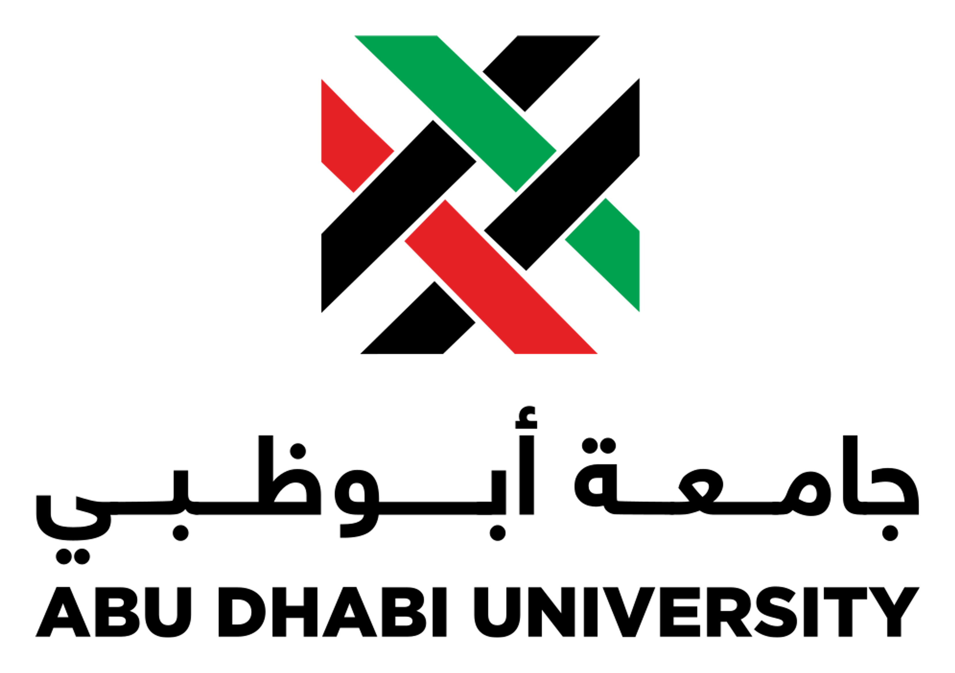 Abu Dhabi University logo on a transparent background