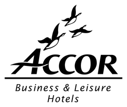 Accor logo, black icon version, on a transparent background