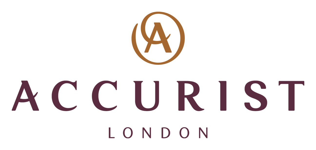 Accurist logo on a transparent background