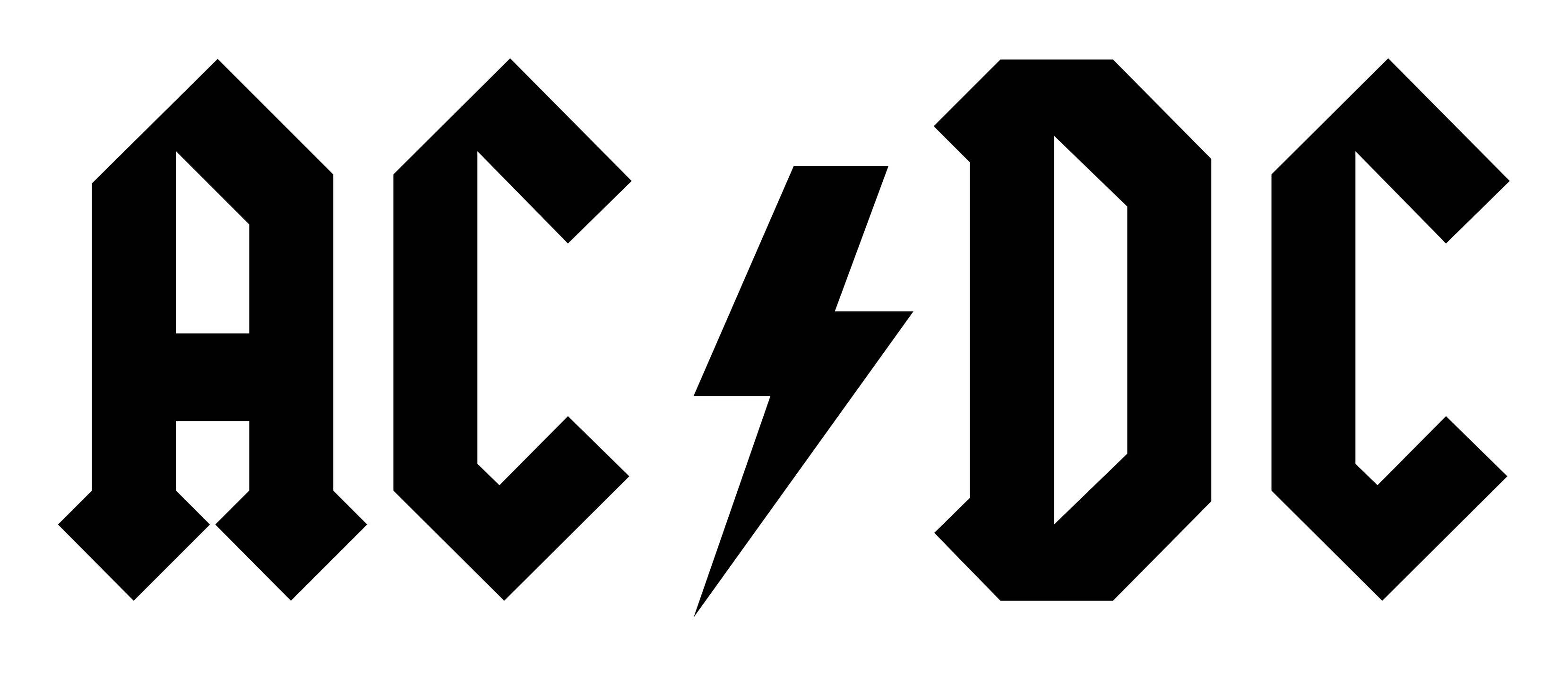 Acdc logo on a transparent background