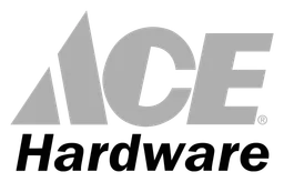 Logo de Ace Hardware, versión monocromo, sobre fondo transparente