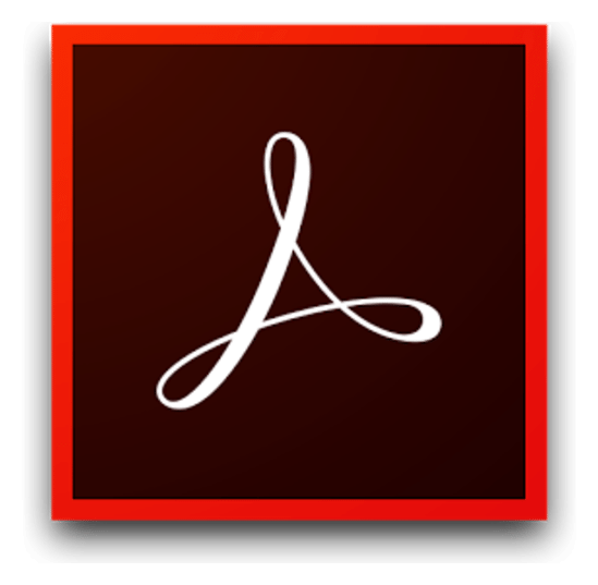 Acrobat Pro logo on a transparent background