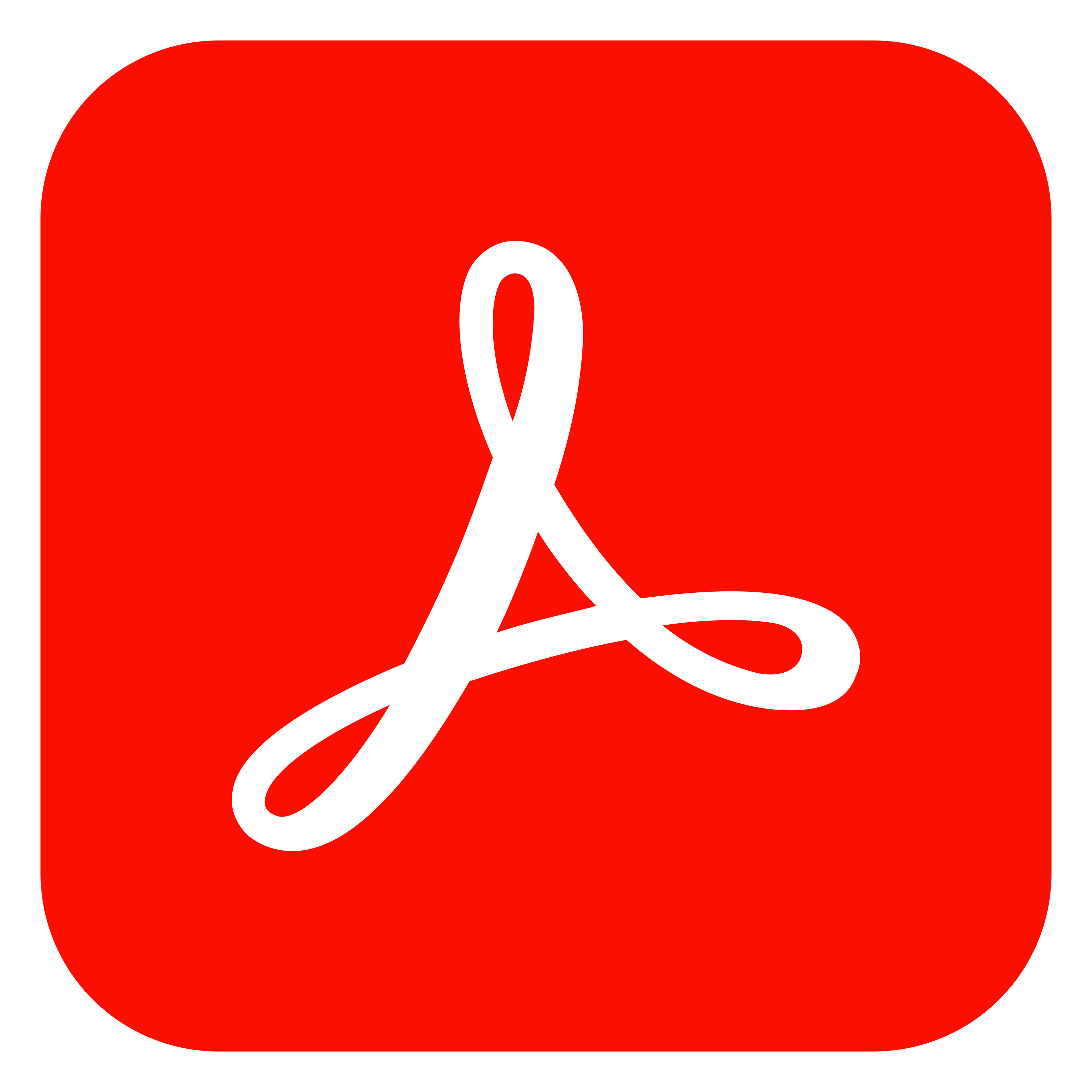 Acrobat Reader logo on a transparent background