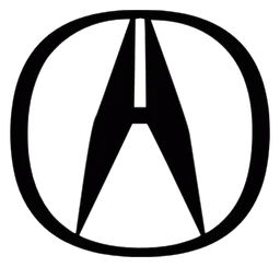Acura logo, black icon version, on a transparent background