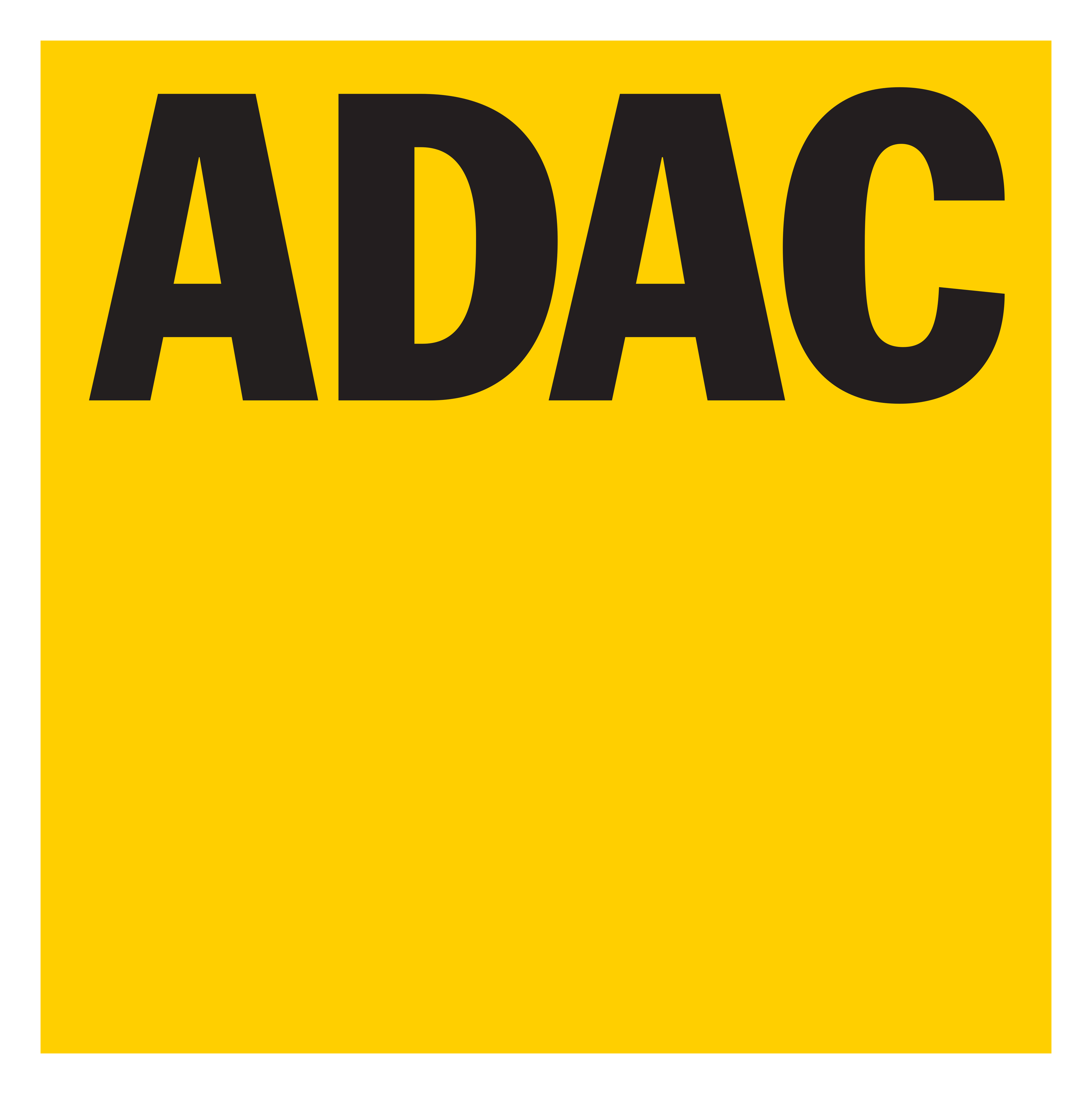 Adac logo on a transparent background