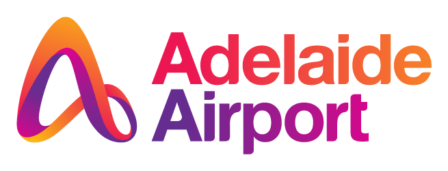Adelaide Airport logo on a transparent background