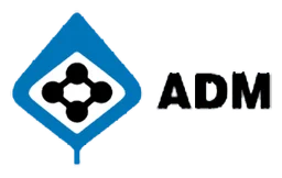 Adm logo, horizontal version, on a transparent background