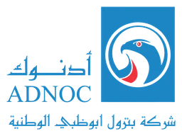 Adnoc logo, horizontal version, on a transparent background