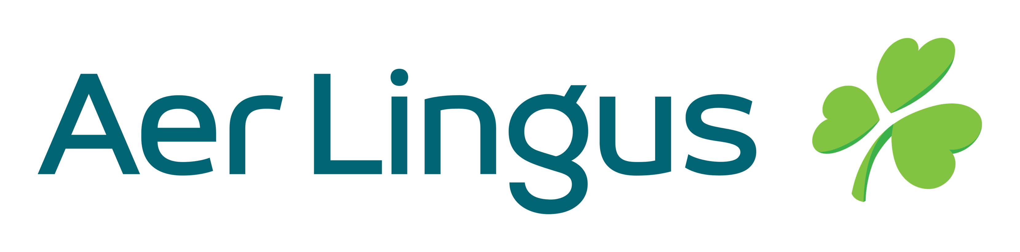 Aer Lingus logo on a transparent background