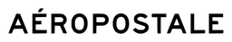 Aeropostale Logo, Variante Wortmarke schwarz, auf transparentem Hintergrund