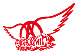 Aerosmith logo, horizontal version, on a transparent background