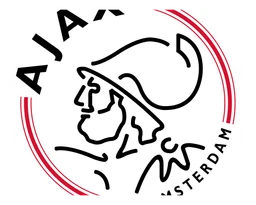 Logo AFC Ajax, version blanc, sur fond transparent