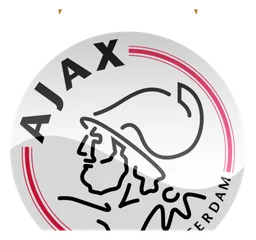 Logo AFC Ajax, version icône blanc, sur fond transparent