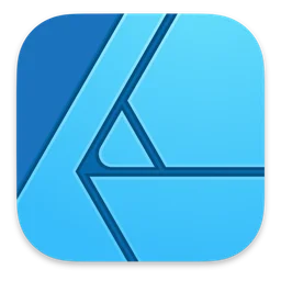Affinity Designer logo, icon version, on a transparent background