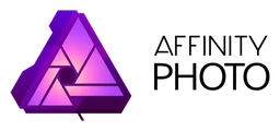 Affinity Photo logo, horizontal version, on a transparent background